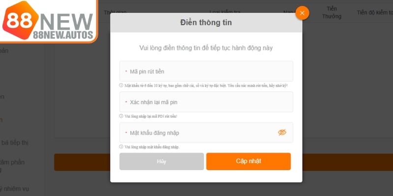 Những tiêu chuẩn cần thiết để rút tiền 88NEW thành công 